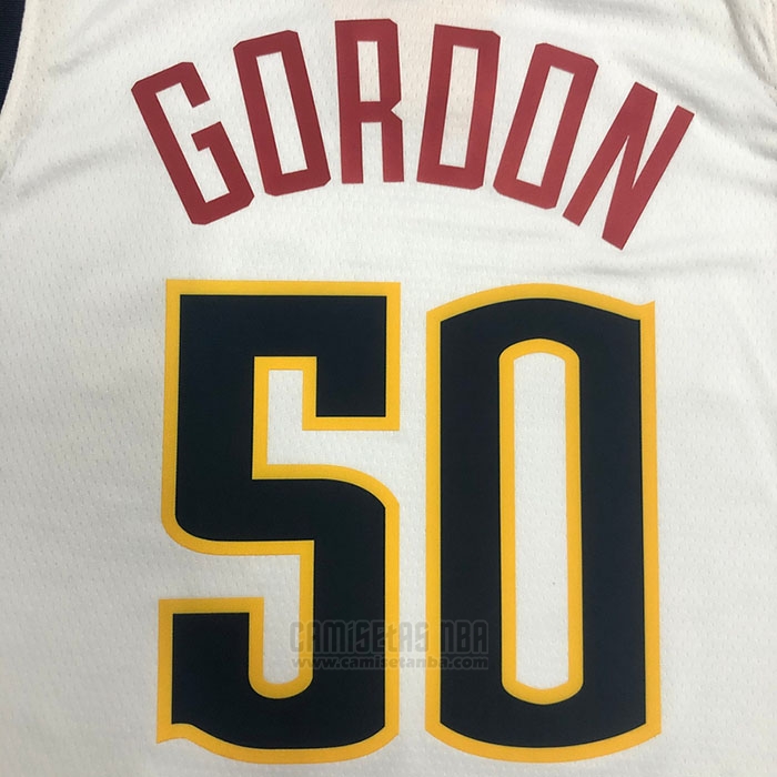 Camiseta Denver Nuggets Aaron Gordon #50 Association 2021 Blanco